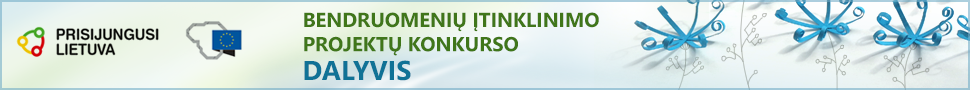 Prisijungusi Lietuva - Bendruomenių įtinklinimo projektų konkurso dalyvis